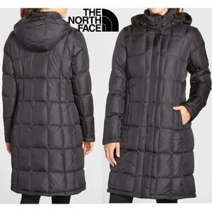 The North Face Small Black 550 Down Parka Hooded Coat